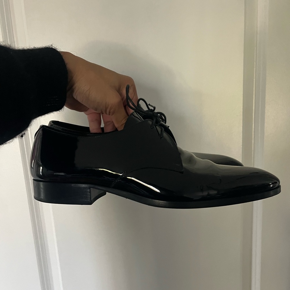 Saint Laurent Patent Leather Derby Shoes Men’s US 9.5 EU 42.5 YSL